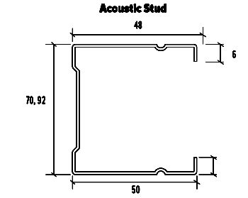 Speedline Acoustic Stud Drawing