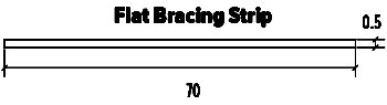 Speedline Flat Bracing Strip Drawing