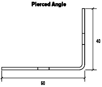 Speedline Pierced Angle Drawing