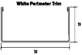 Speedline White Perimeter Trim Drawing